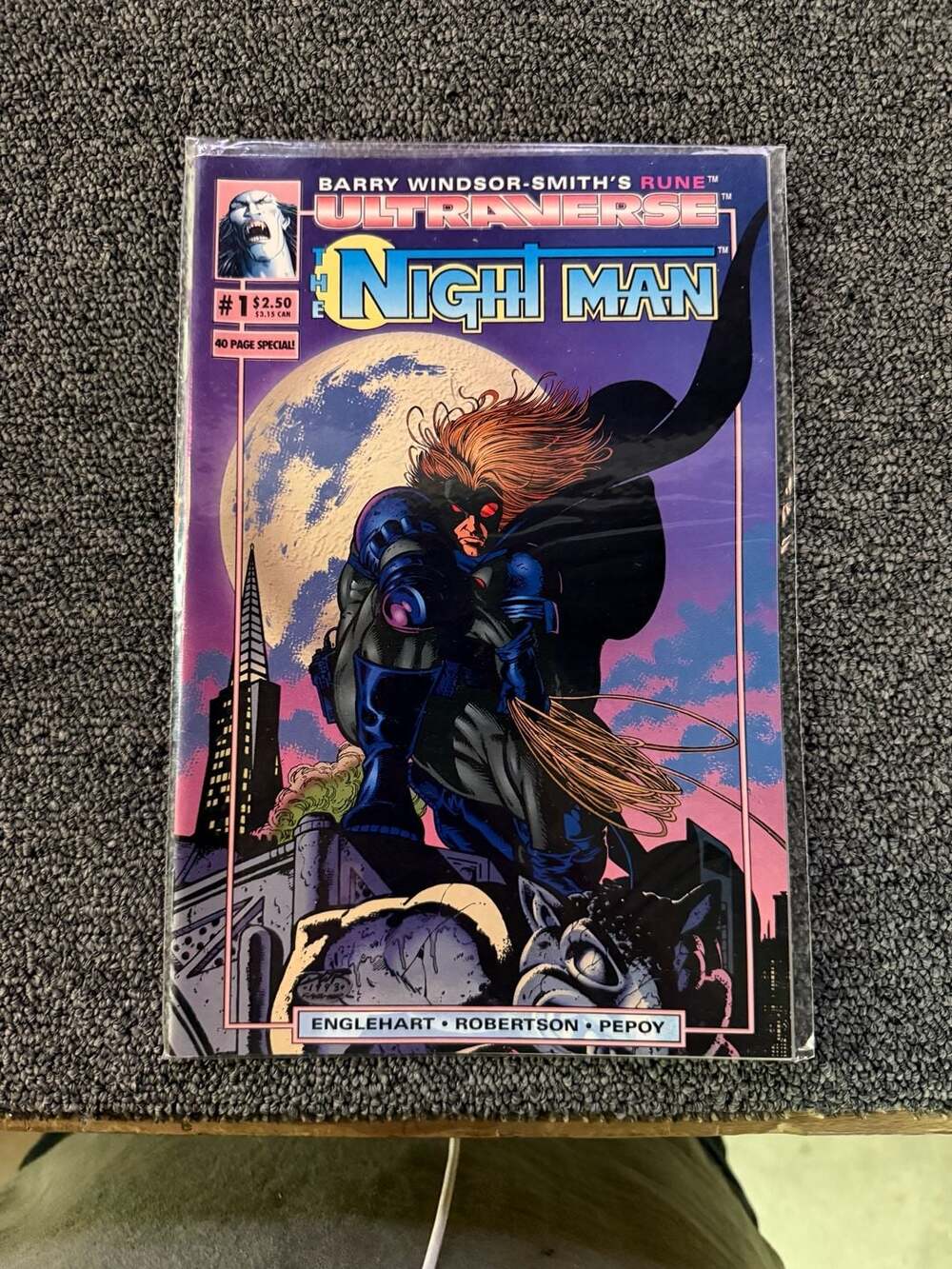 The Night Man #1 Malibu Ultraverse Flip Book (Rune/Night Man)